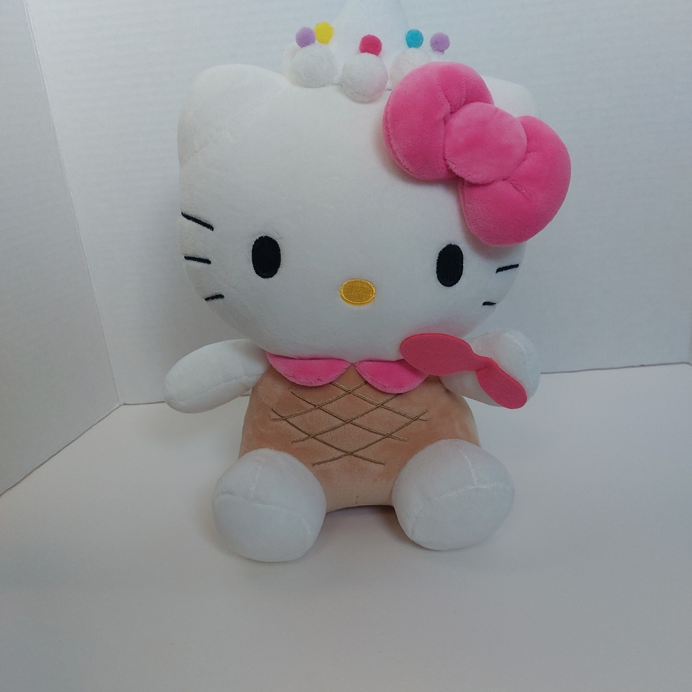 Sanrio Characters‎ Official Plush Doll Seroes lce Cream Hello Kitty 13" Soft